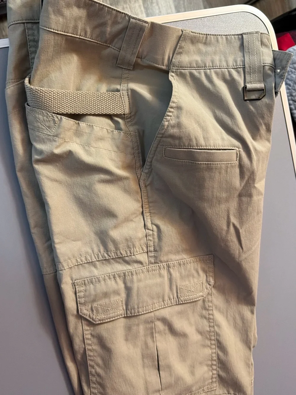 5.11 Tactical Versatile Tan Cargo Pants with Utility Belt Loop